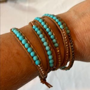 Chan Luu 5 Wrap Leather Bracelet